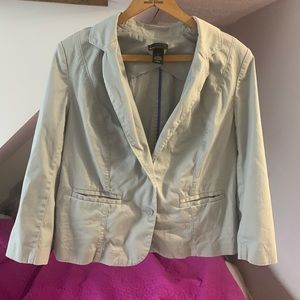 Lane Bryant blazer light gray